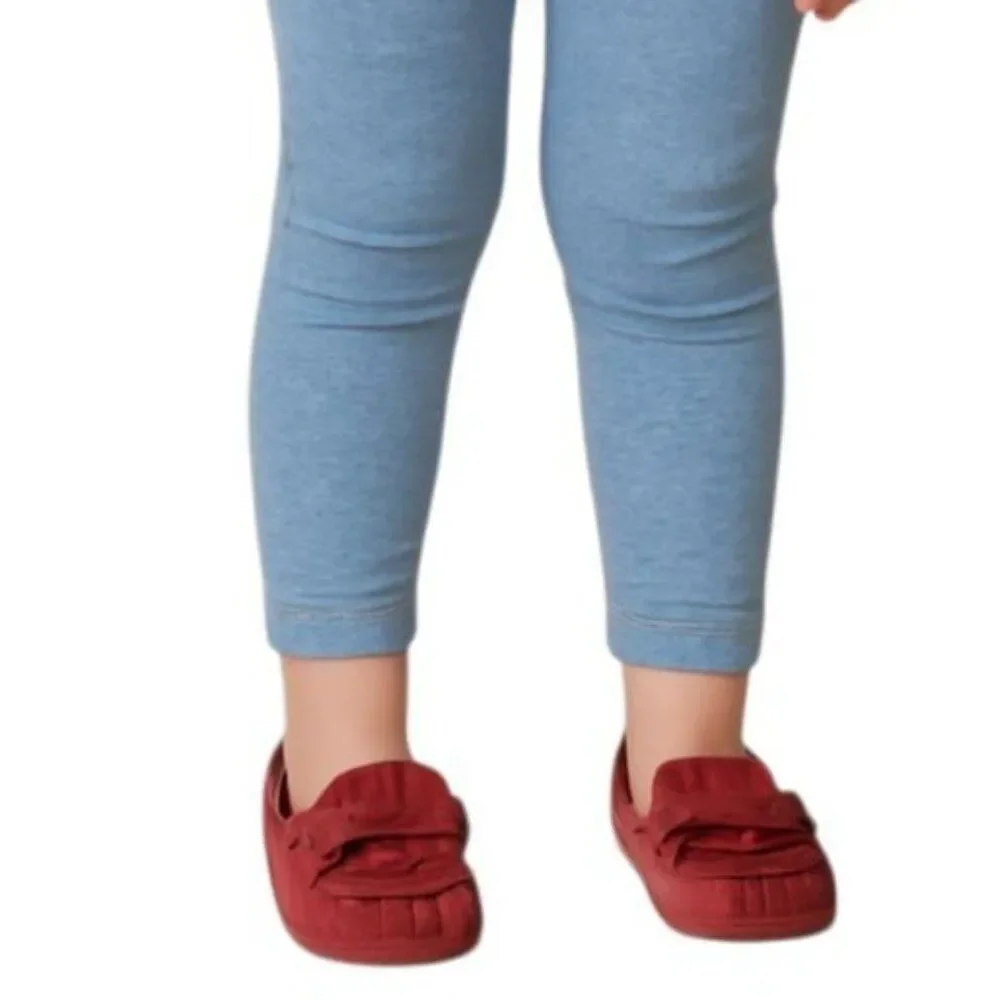 Cole Haan Loafers SLIPPERS RED Suede House Shoes Kids Size10 YOUTH